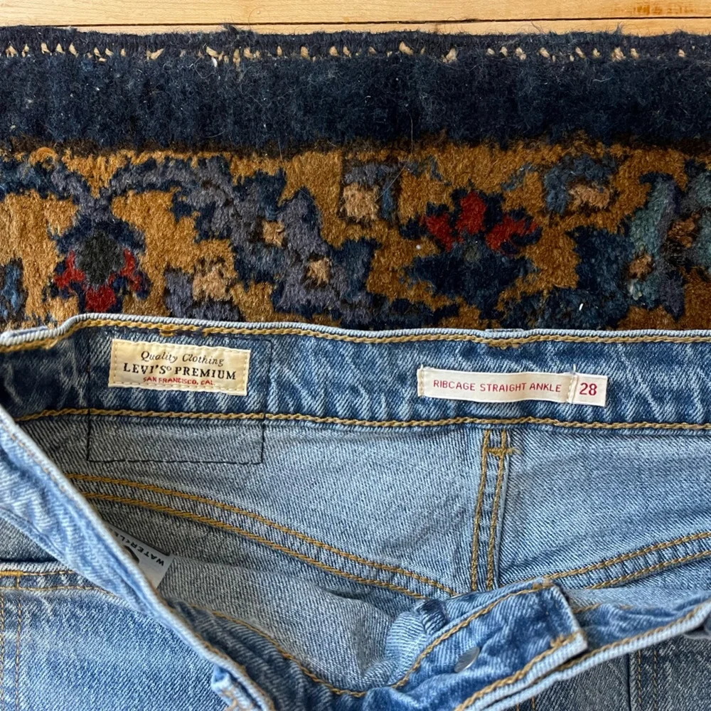 Medium Wash Button Fly Denim - Picture 4 of 7
